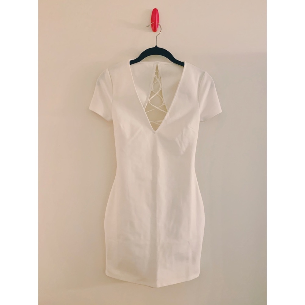 Tobi Lace-Up Back Bodycon Dress